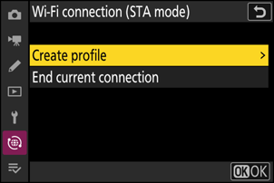 Create a STA mode profile