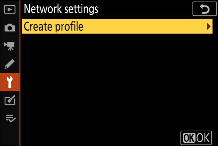 Create a connection profile
