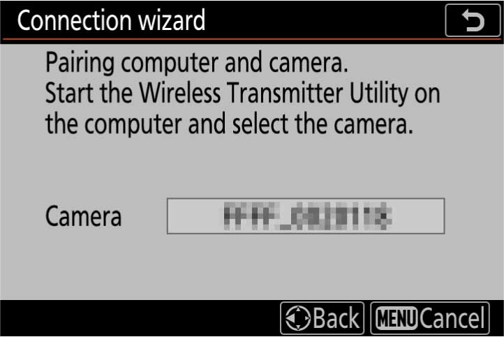 Camera waits for the device to connect